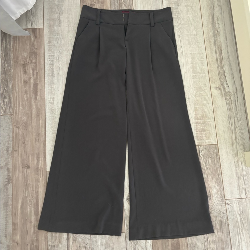 Alice + Olivia Black Wide Leg Dress Pants